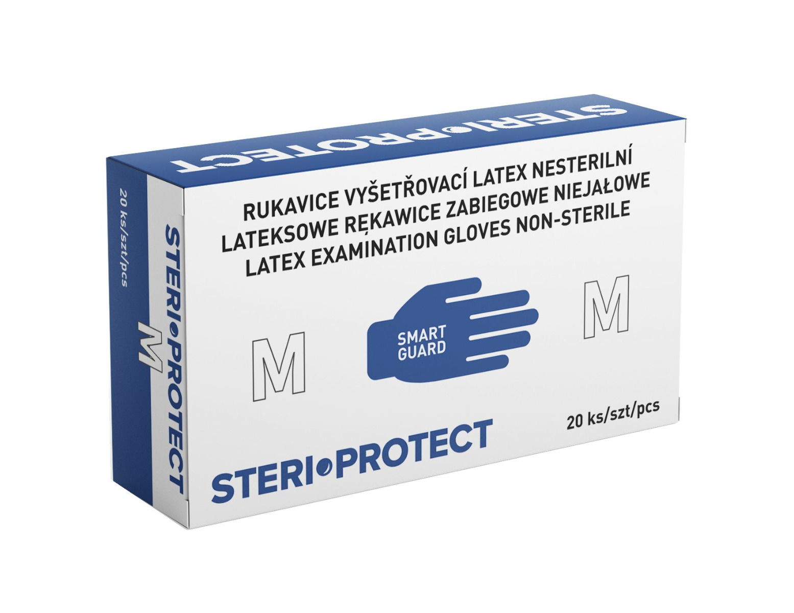 Steriwund Rukavice vyšetřovací latex nesterilní vel. M 20 ks Steriwund
