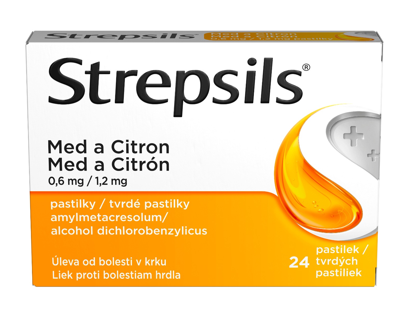 Strepsils Med a citron 24 pastilek Strepsils