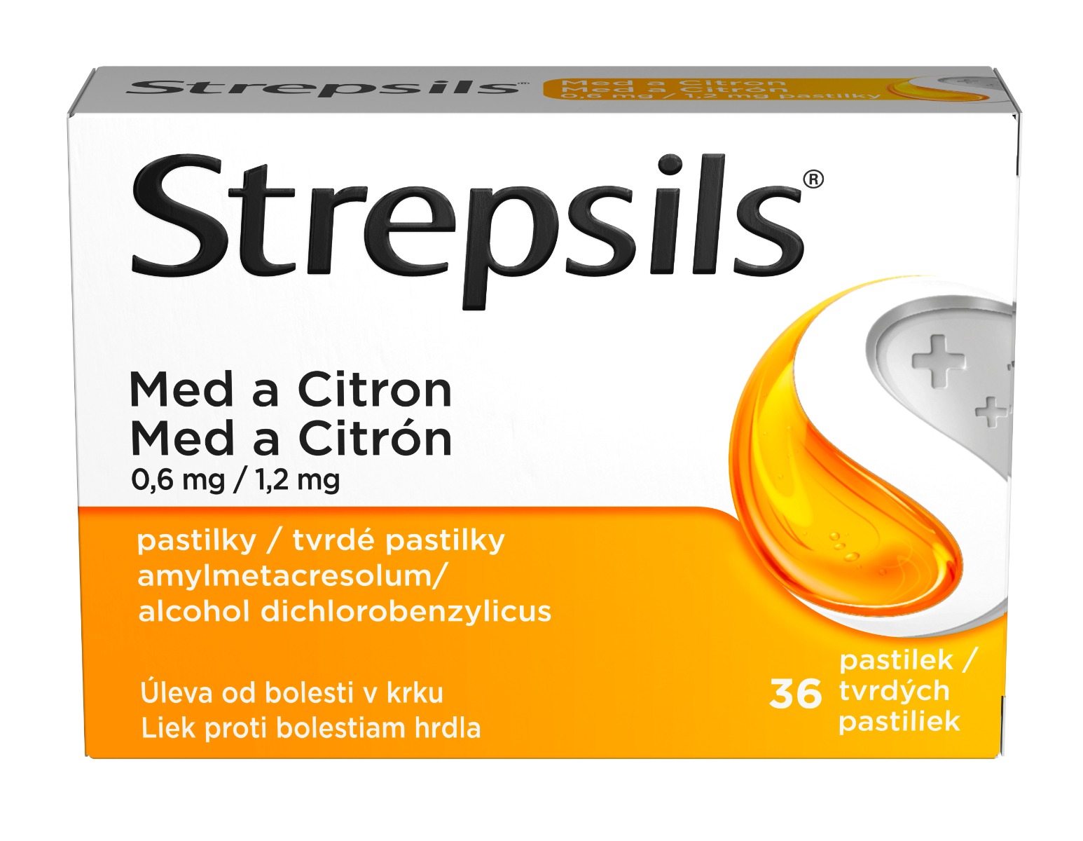 Strepsils Med a citron 36 pastilek Strepsils