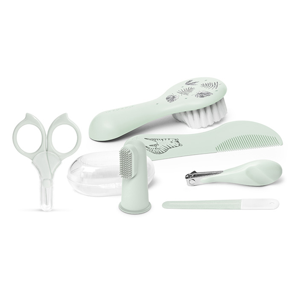 Suavinex Baby care set Tiger 0m+ zelená Suavinex