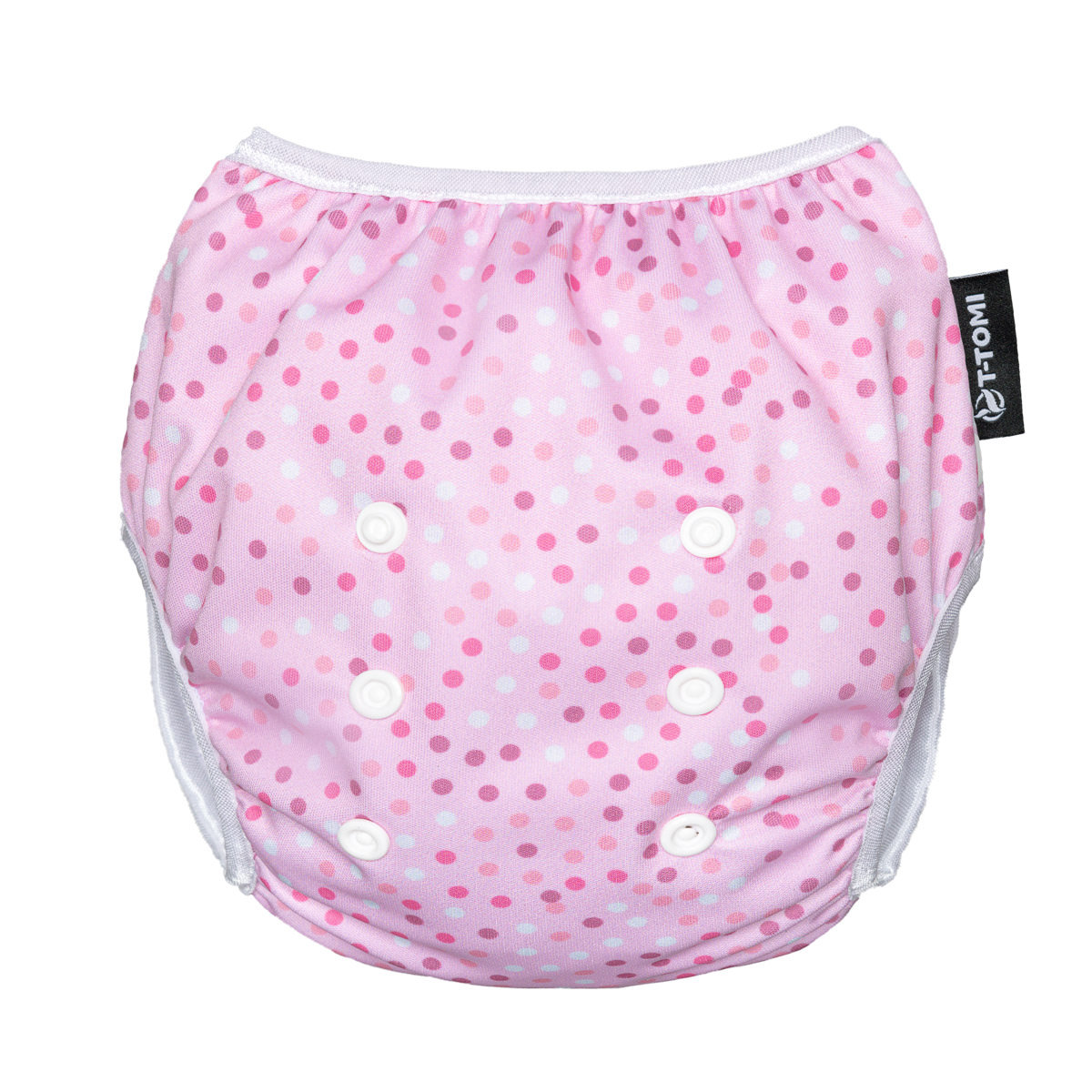 T-tomi Plenkové plavky s volánkem 1 ks pink dots T-tomi