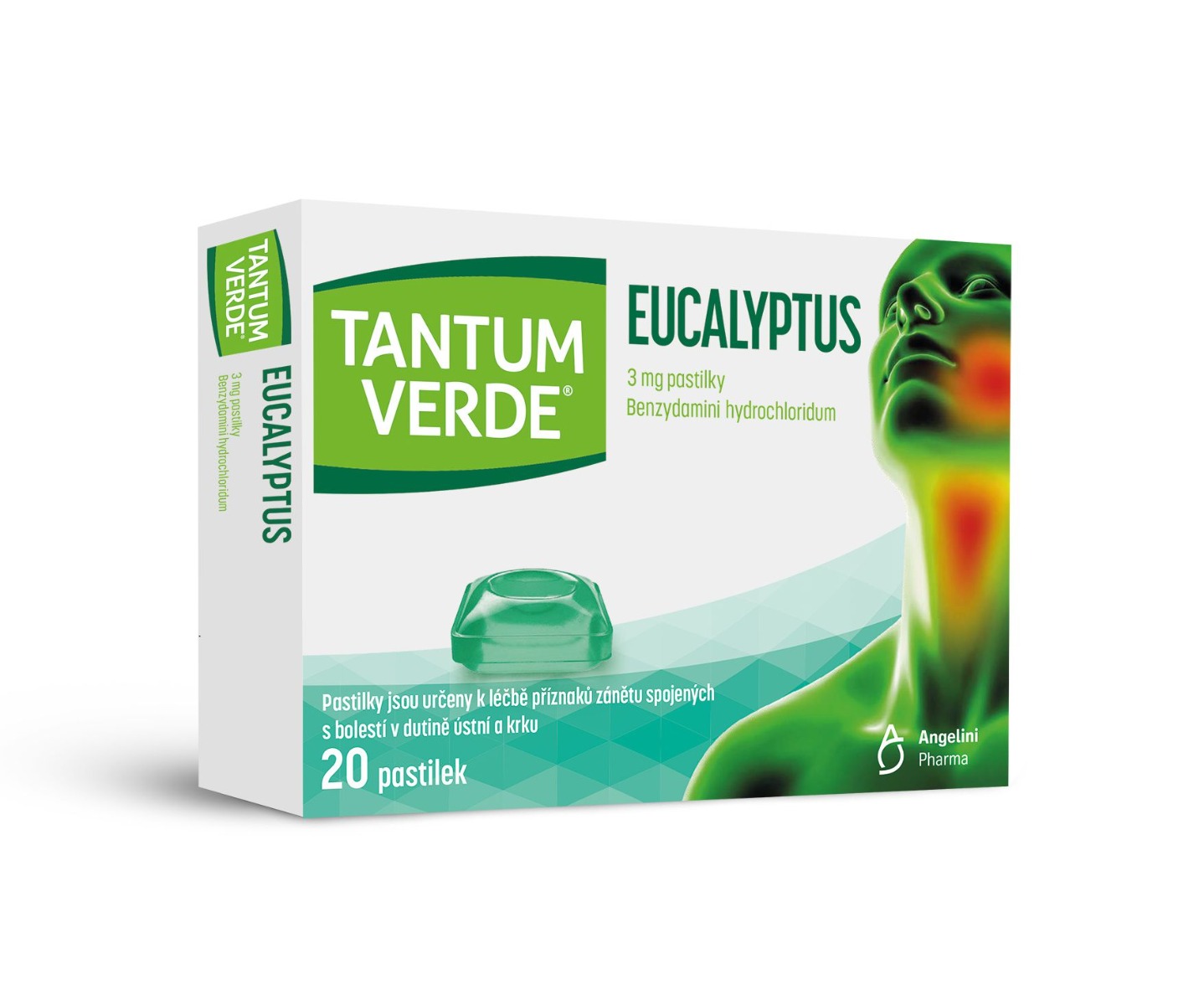 Tantum Verde Eucalyptus 3 mg 20 pastilek Tantum Verde