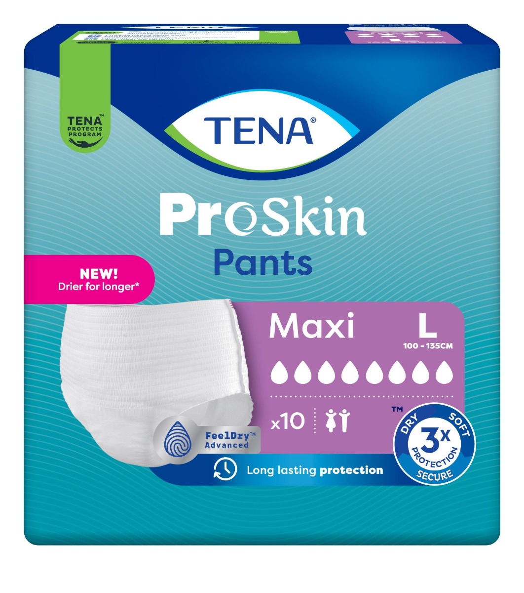 Tena Pants ProSkin Maxi L inkontinenční kalhotky 10 ks Tena