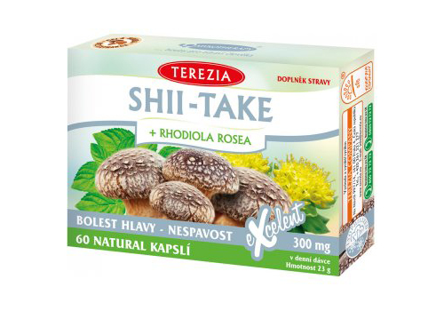 Terezia Shii-Take + Rhodiola Rosea 60 kapslí Terezia