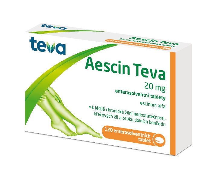 Teva Aescin 20 mg 120 tablet Teva