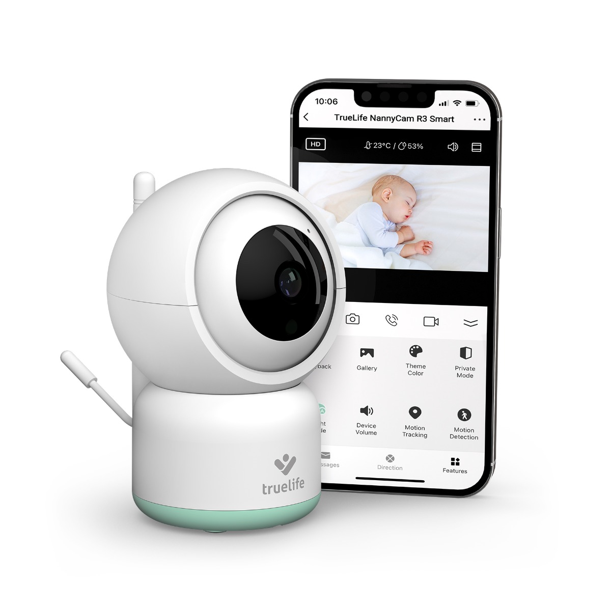 Truelife NannyCam R3 smart rotační chůvička Truelife