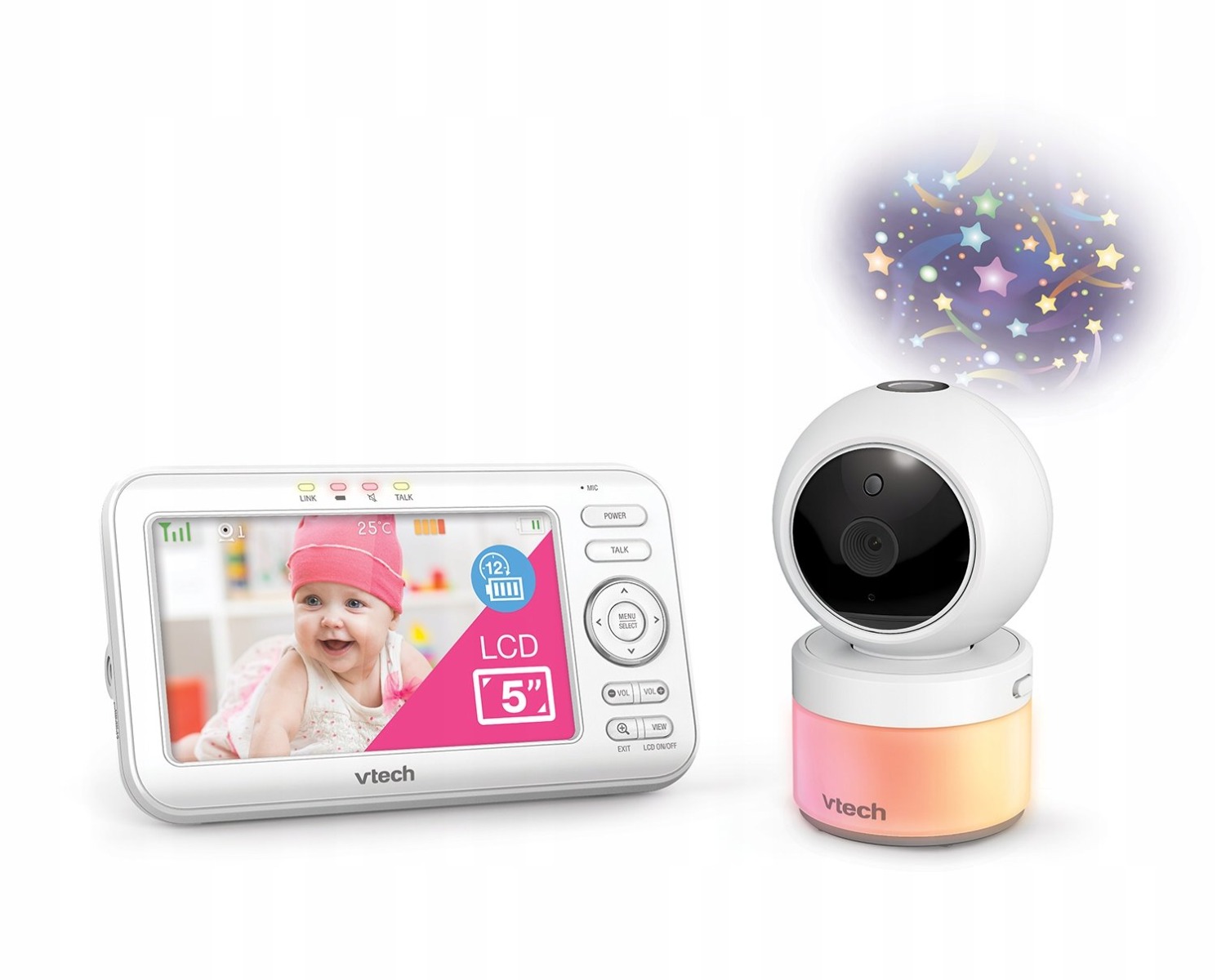 VTECH VM5463 Dětská video chůvička s projektorem VTECH