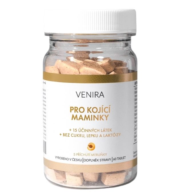 Venira Vitamíny pro kojící ženy 60 kapslí meruňka Venira
