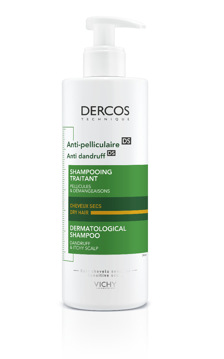 Vichy Dercos Šampon proti lupům na suché vlasy 390 ml Vichy