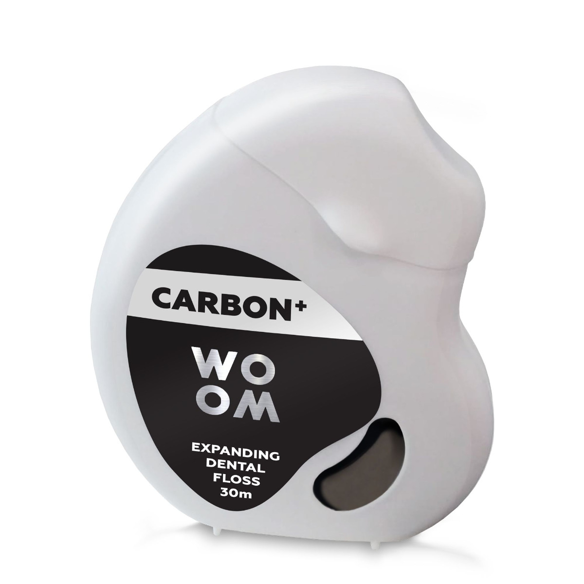 WOOM CARBON+ expandující černá zubní nit 30 m WOOM