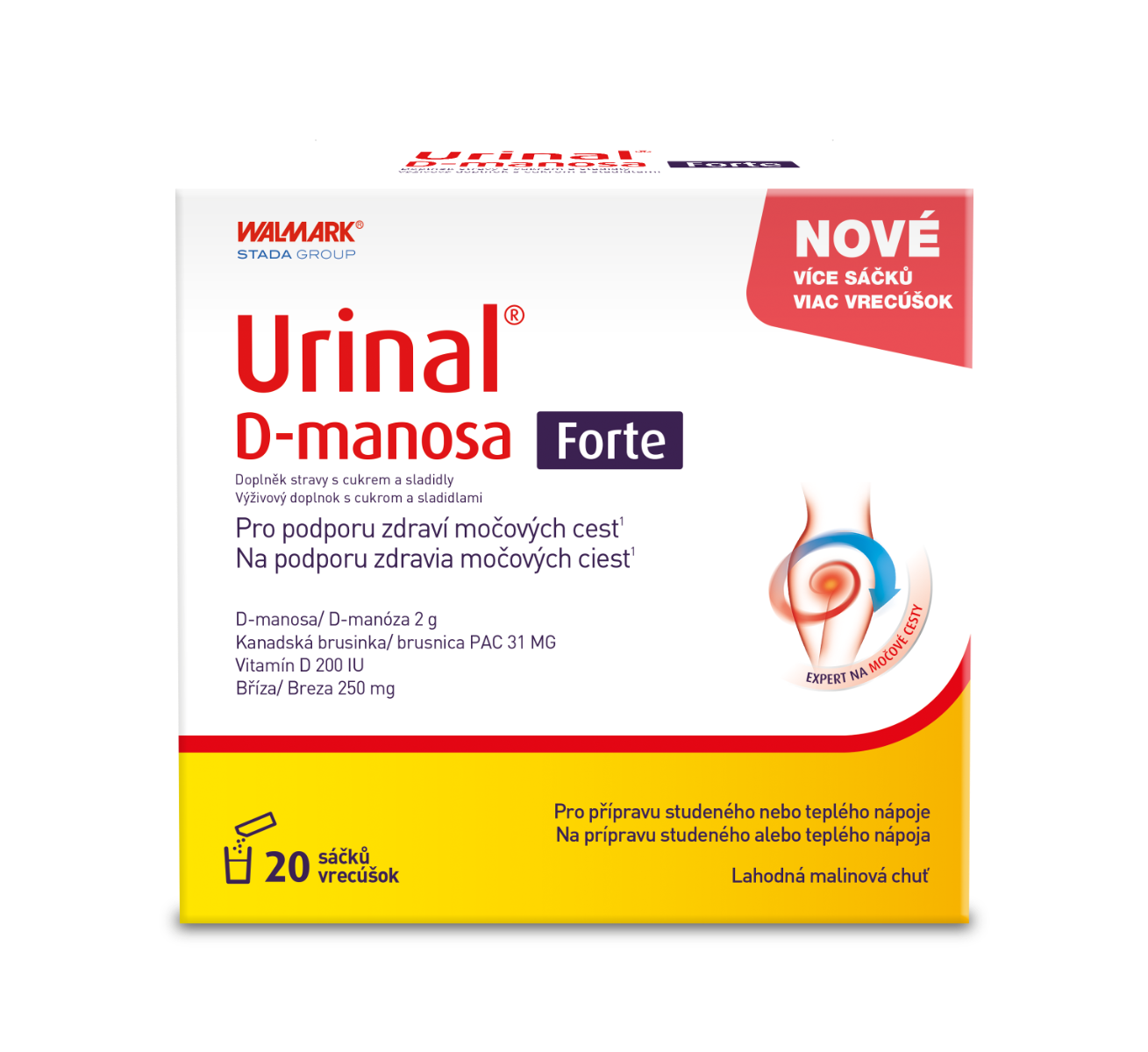 Walmark Urinal D-manosa Forte 20 sáčků Walmark