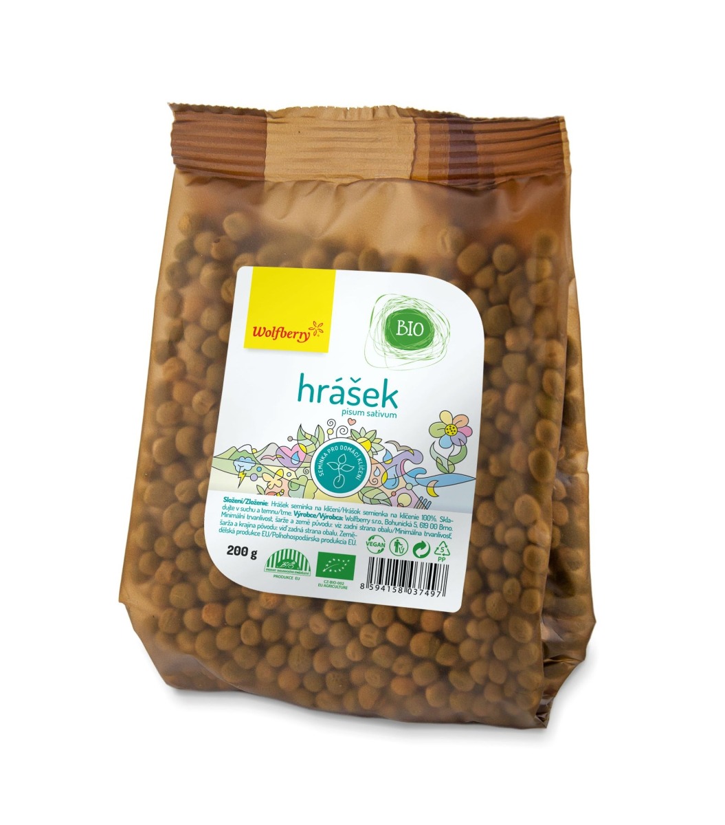 Wolfberry Hrášek BIO semínka na klíčení 200 g Wolfberry