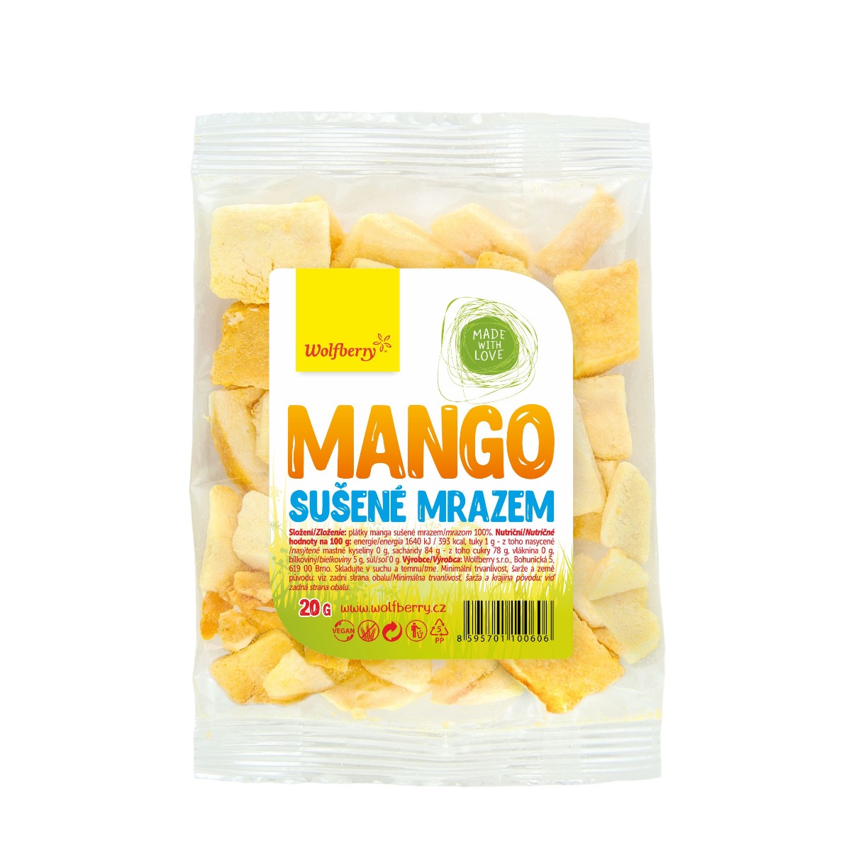 Wolfberry Mango lyofilizované 20 g Wolfberry