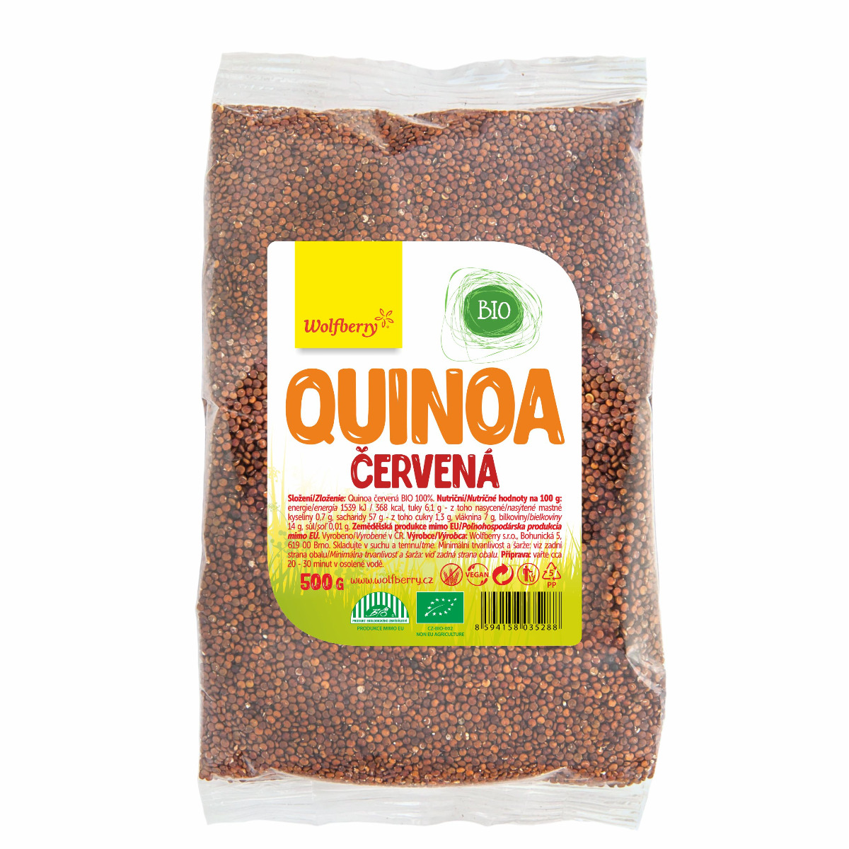 Wolfberry Quinoa červená BIO 500 g Wolfberry