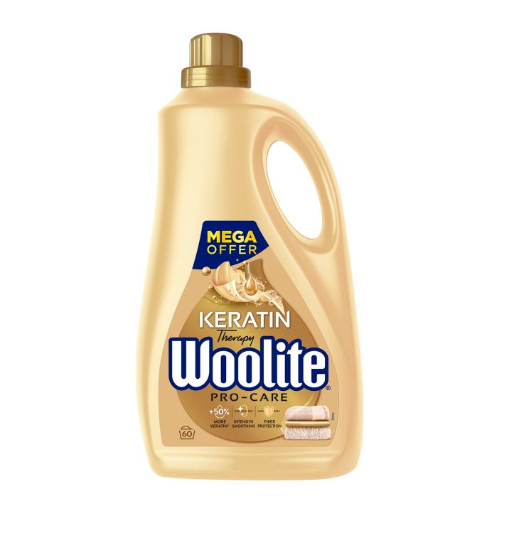 Woolite Keratin ProCare Tekutý prací prostředek na všechno prádlo 3