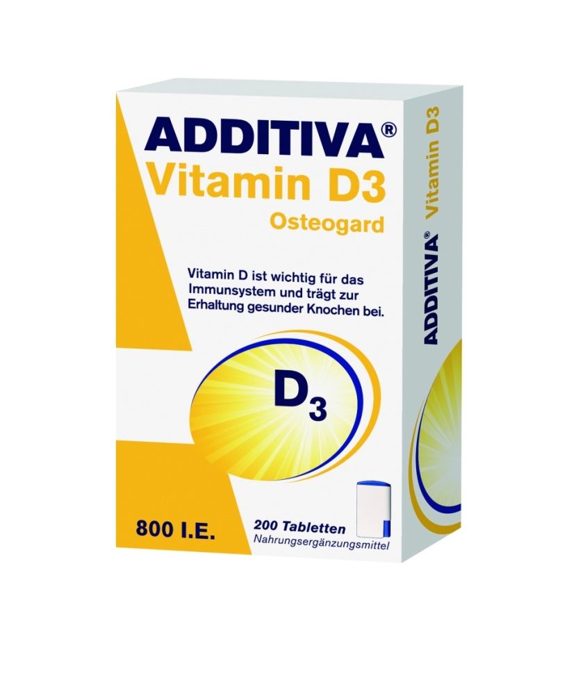 Additiva Osteogard Vitamin D3 800 I.E. 200 tablet Additiva
