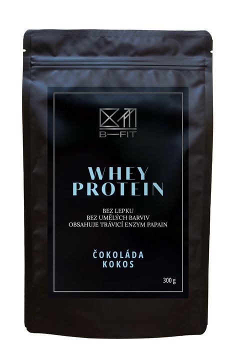 B-Fit Club Whey Protein čokoláda-kokos 300 g B-Fit Club