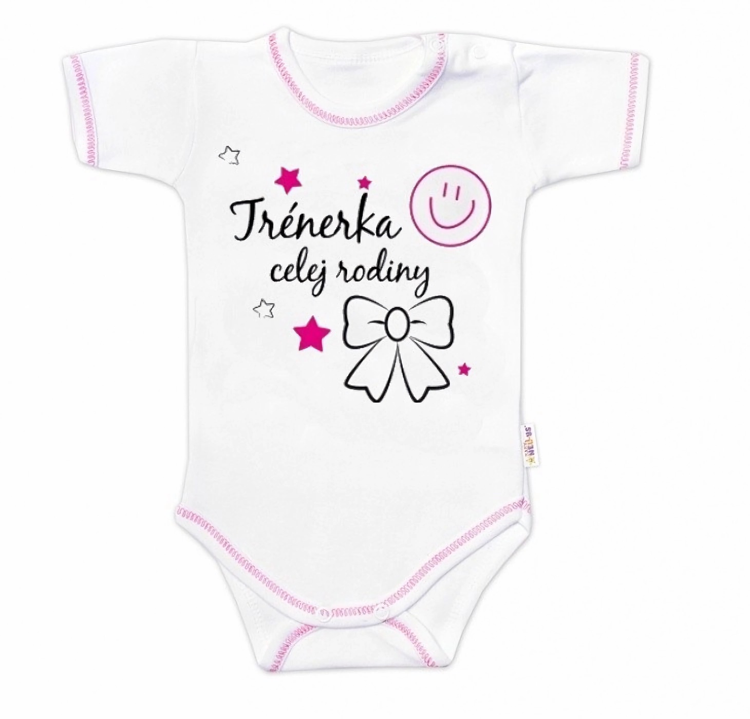 Baby Nellys Body krátký rukáv Trenérka celej rodiny