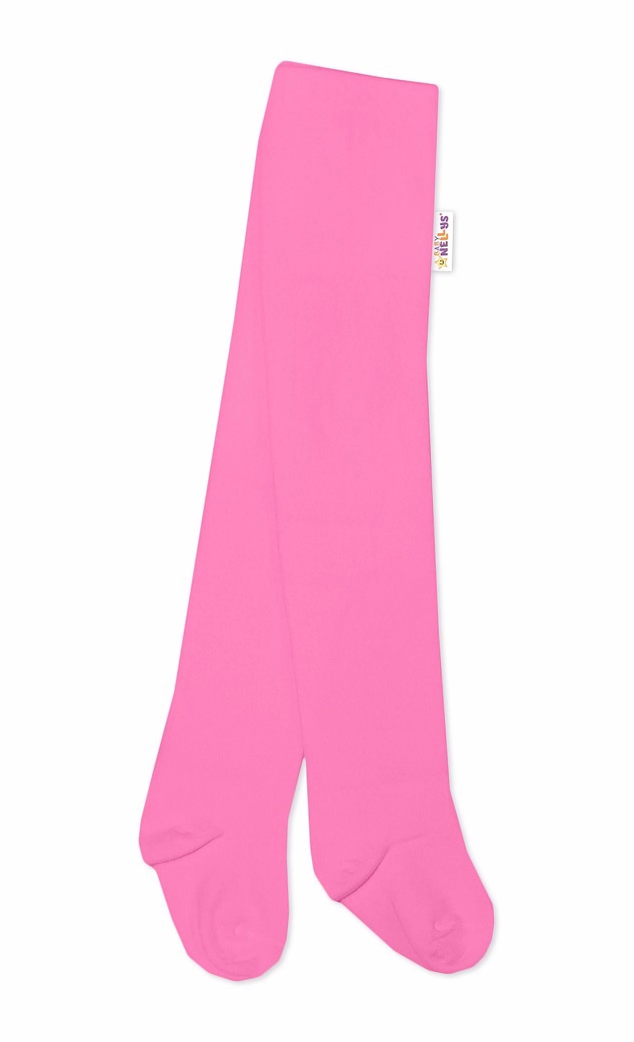 Baby Nellys Dětské punčocháče bavlněné BASIC - růžové vel. 104/110 Baby Nellys