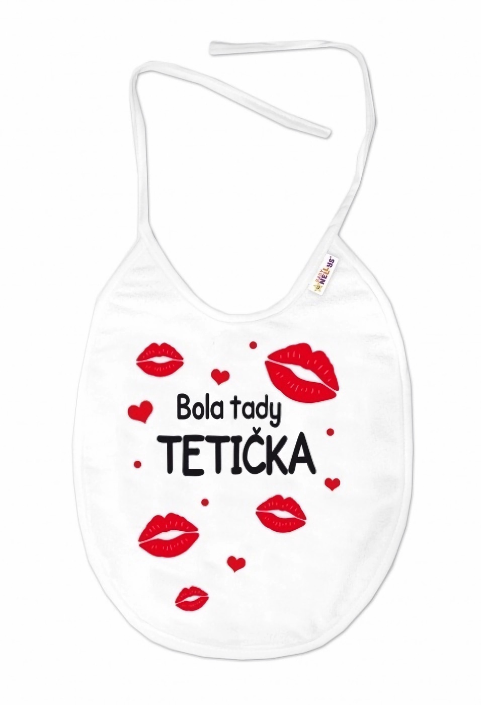 Baby Nellys Nepromokavý bryndáček Bola tady Tetička