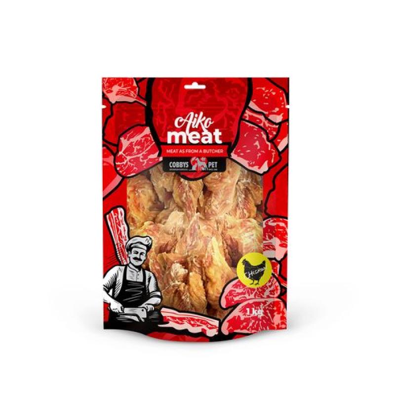 Cobbyspet AIKO Meat měkké kuřecí plátky 1kg Cobbys Pet