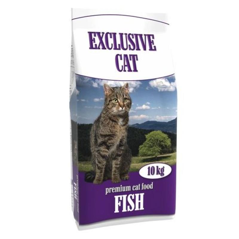 Delikan EXCLUSIVE CAT Fish 10kg Krmivo pro vnější a vnitřní kočky s rybou Delikan
