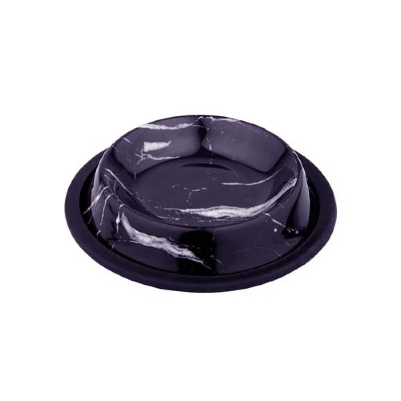 Duvo+ Protiskluzová nerezová miska s mramorovým vzorem 460ml 21x21x4