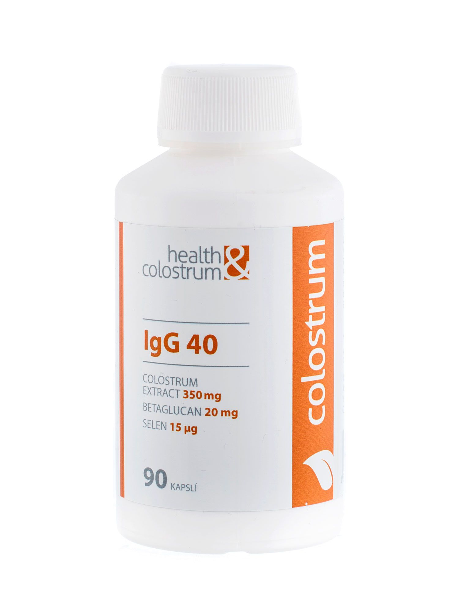 Health&colostrum IgG40 Colostrum + Betaglukan + Selen 90 kapslí Health&colostrum