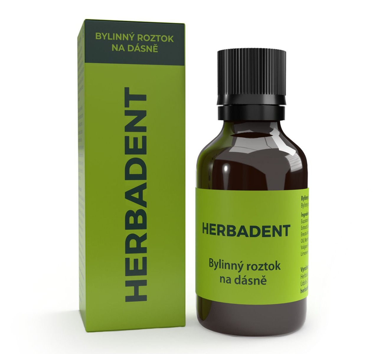 Herbadent bylinný roztok na dásně 25 ml Herbadent