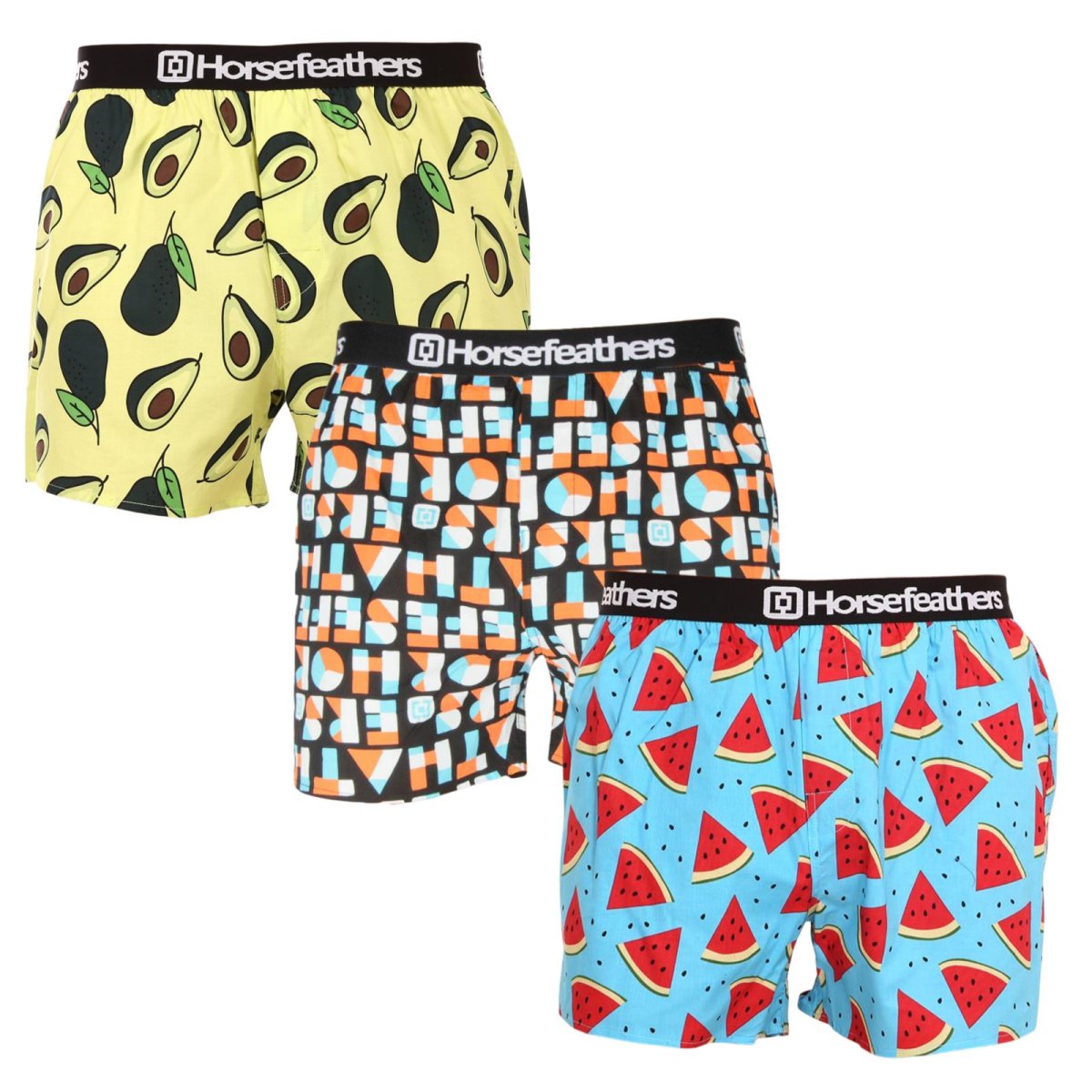 Horsefeathers 3PACK pánské trenky Frazier vícebarevné (AM166H34ZW) M Horsefeathers