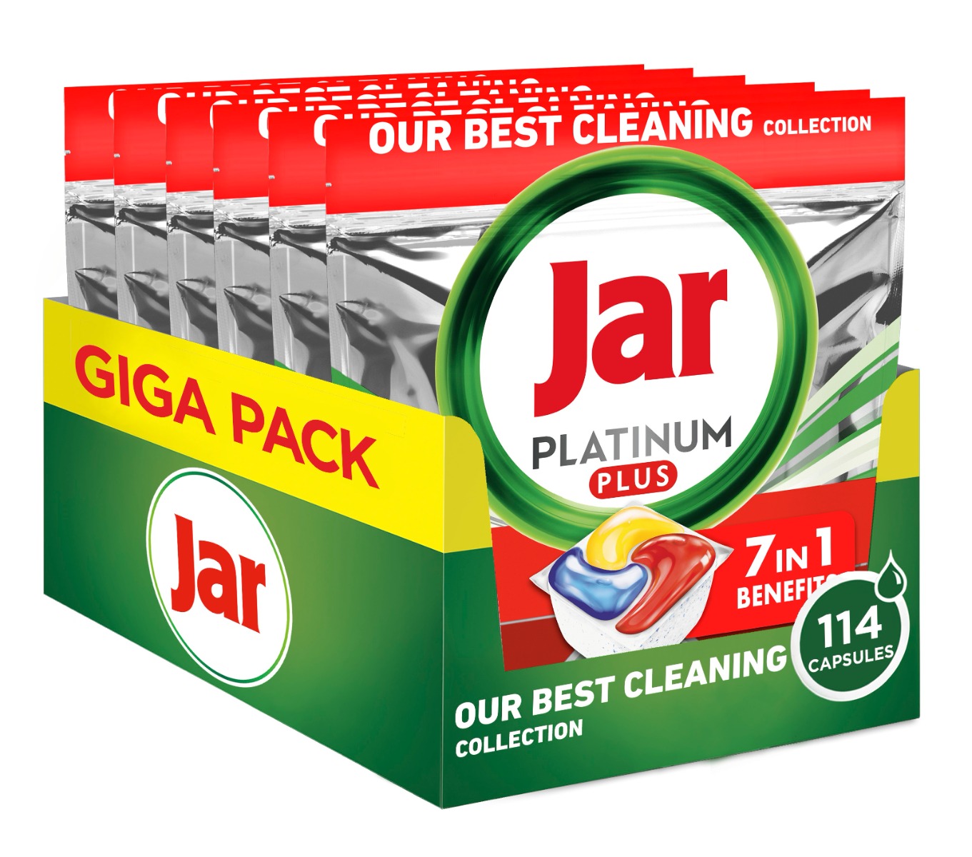 Jar Platinum Plus Lemon kapsle do myčky box 114 ks Jar