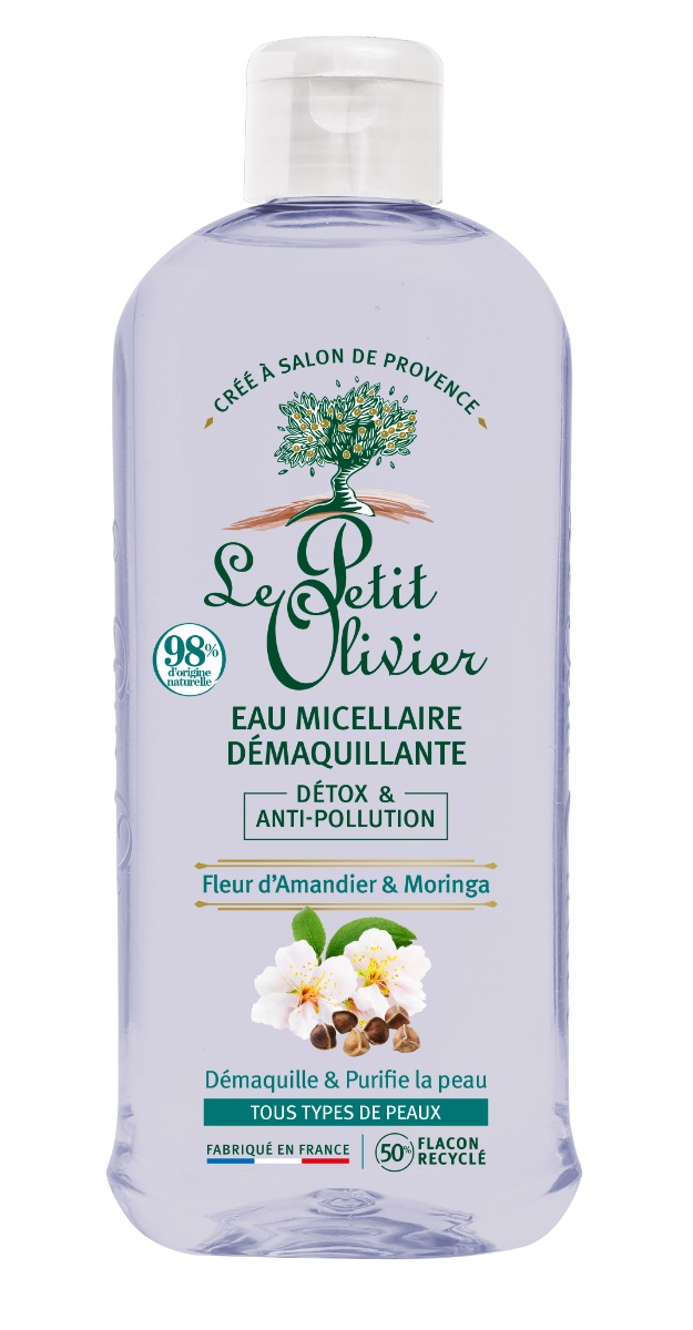 Le Petit Olivier Čisticí micelární voda Mandlový květ a moringa 400 ml Le Petit Olivier