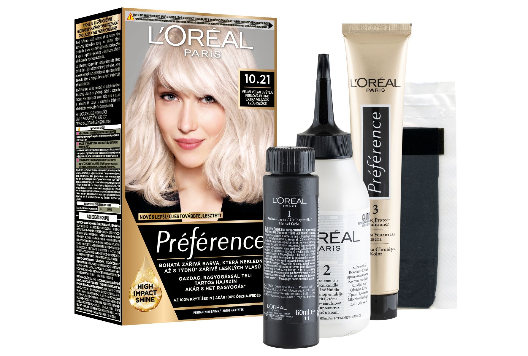 Loréal Paris Preference 10.21 velmi světlá perlová blond Loréal Paris