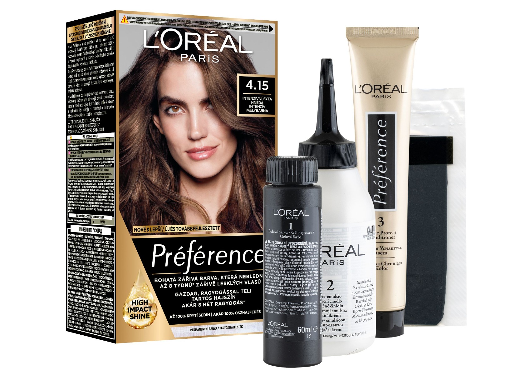 Loréal Paris Preference 4.15 intenzivní sytá hnědá Loréal Paris