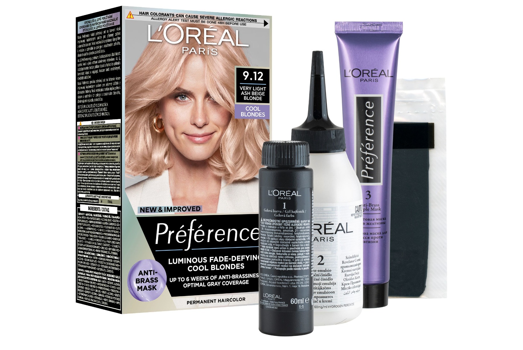 Loréal Paris Preference Cool Blondes 9.12 studená velmi světlá blond Loréal Paris