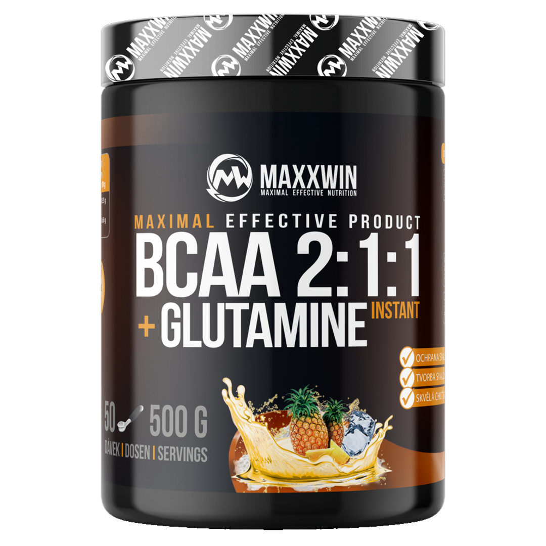MAXXWIN BCAA + Glutamine 500g - malina MAXXWIN