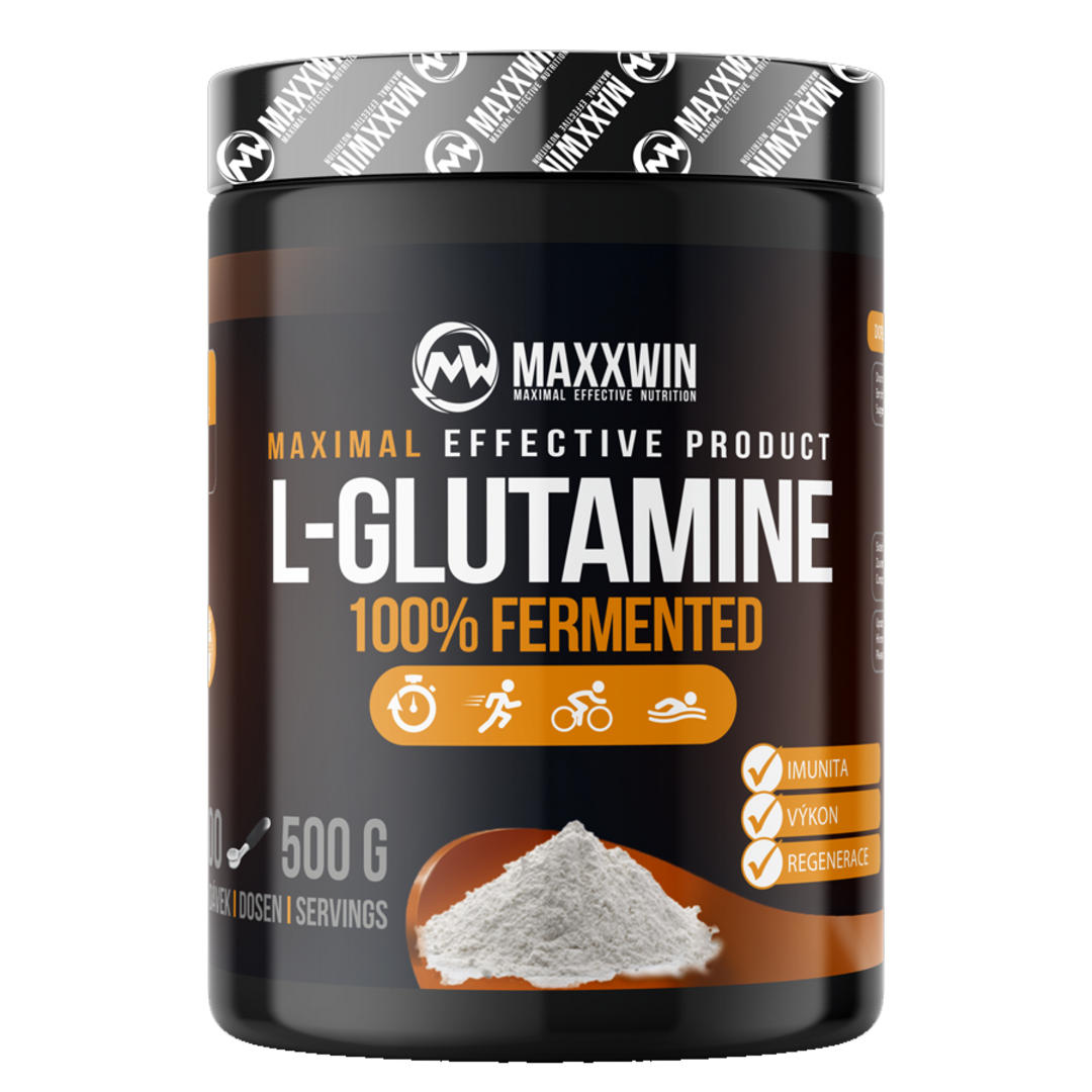 MAXXWIN L-Glutamine 100% fermented 500g - bez příchutě MAXXWIN