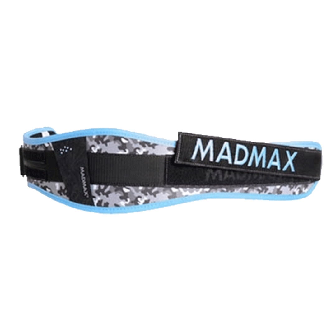 MadMax Dámský fitness opasek Swarovski MFB314 modrý - XS MadMax