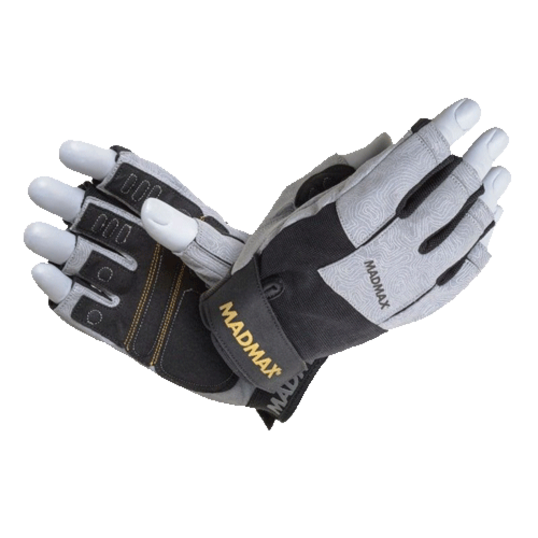 MadMax Fitness rukavice DAMASTEEL MFG871 šedé - M MadMax
