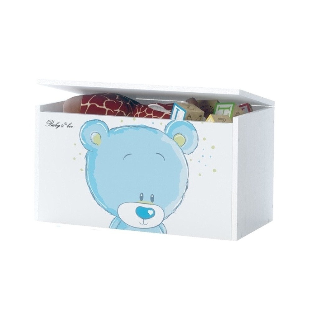 NELLYS Box na hračky - truhla Medvídek STYDLÍN modrý NELLYS