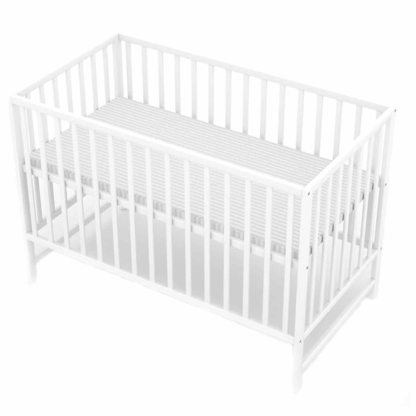 NELLYS Postýlka pro miminko Nature 120x60cm - bílá NELLYS