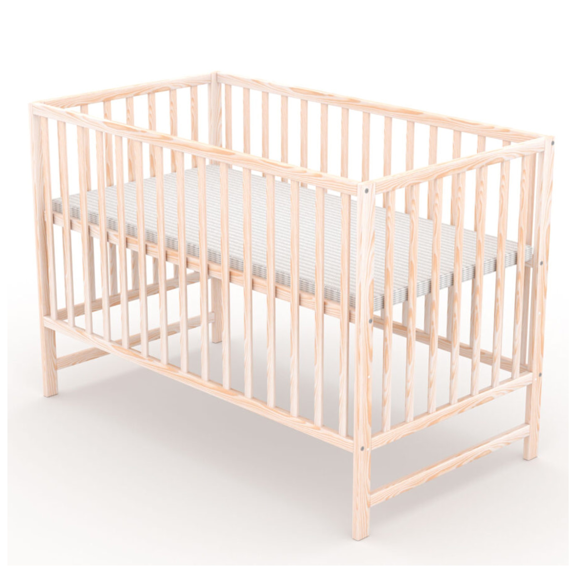 NELLYS Postýlka pro miminko Nature 120x60cm - přírodní NELLYS