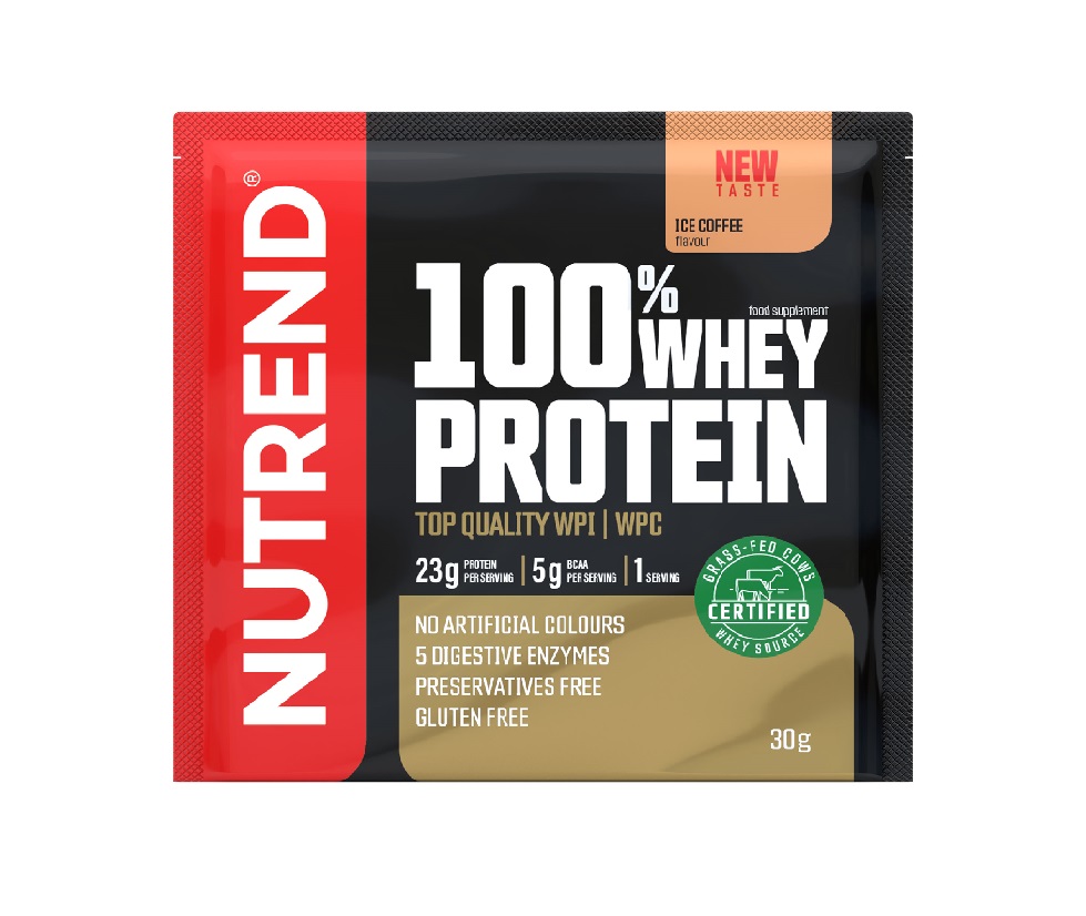 Nutrend 100% Whey Protein ledová káva 30 g Nutrend