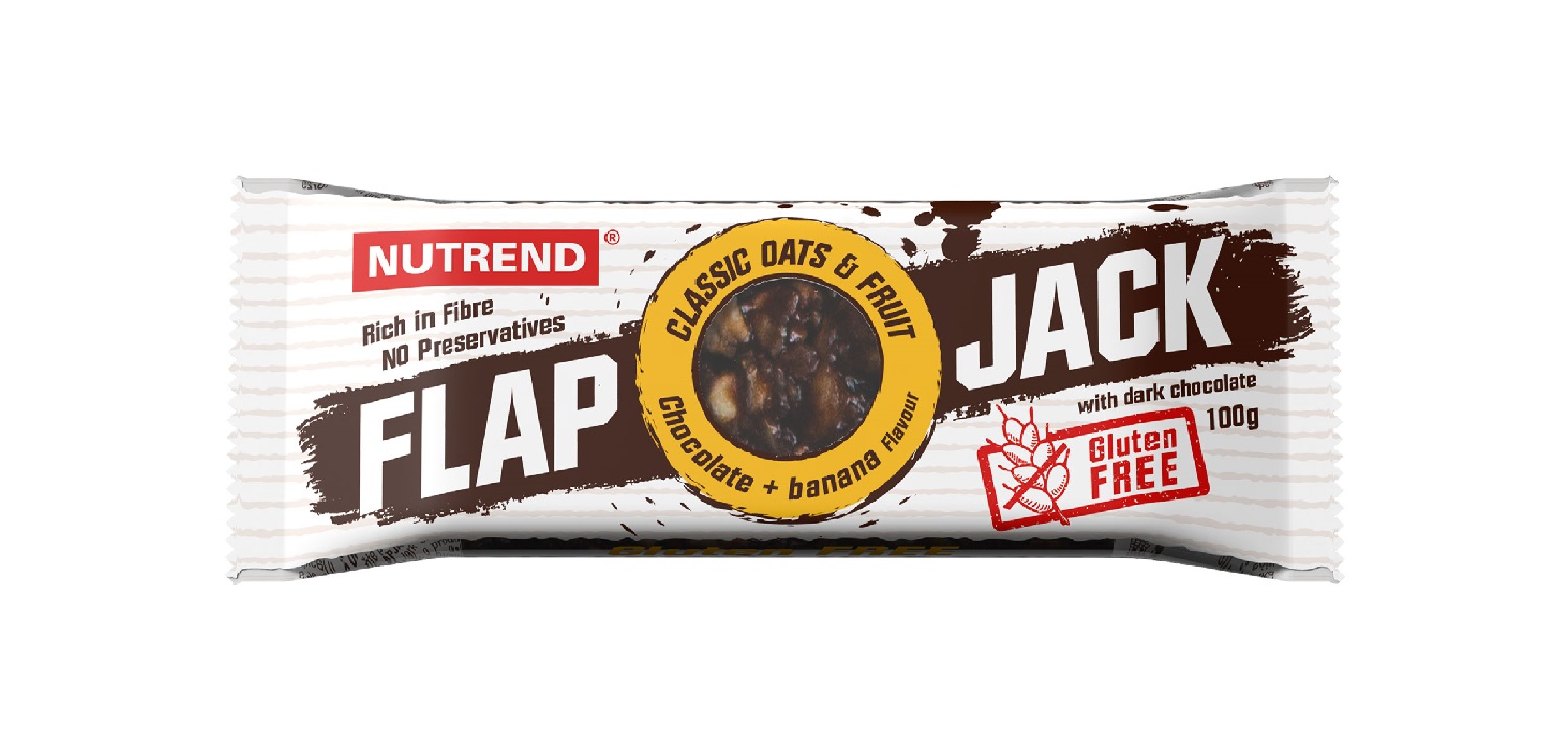 Nutrend Flapjack čokoláda + banán s hořkou čokoládou 100 g Nutrend