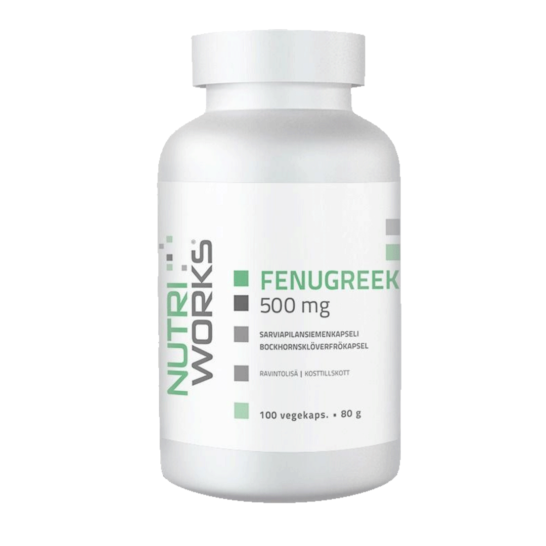 NutriWorks Fenugreek 500mg - 100 kapslí NutriWorks