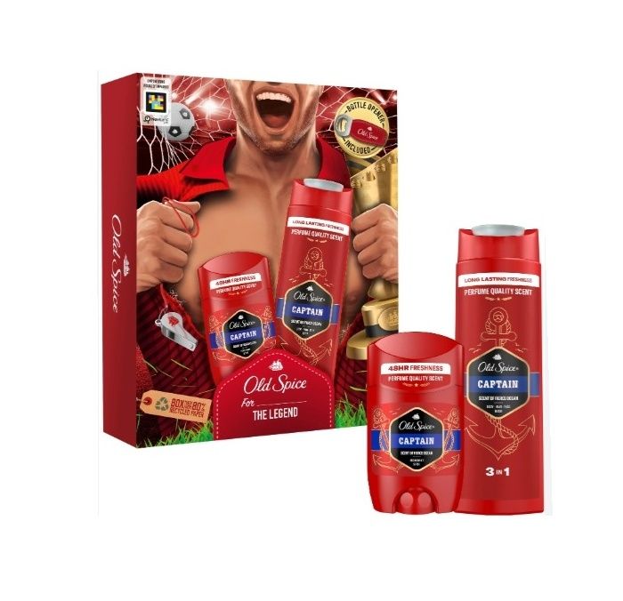 Old Spice Captain Footballer dárková sada s otvírákem Old Spice