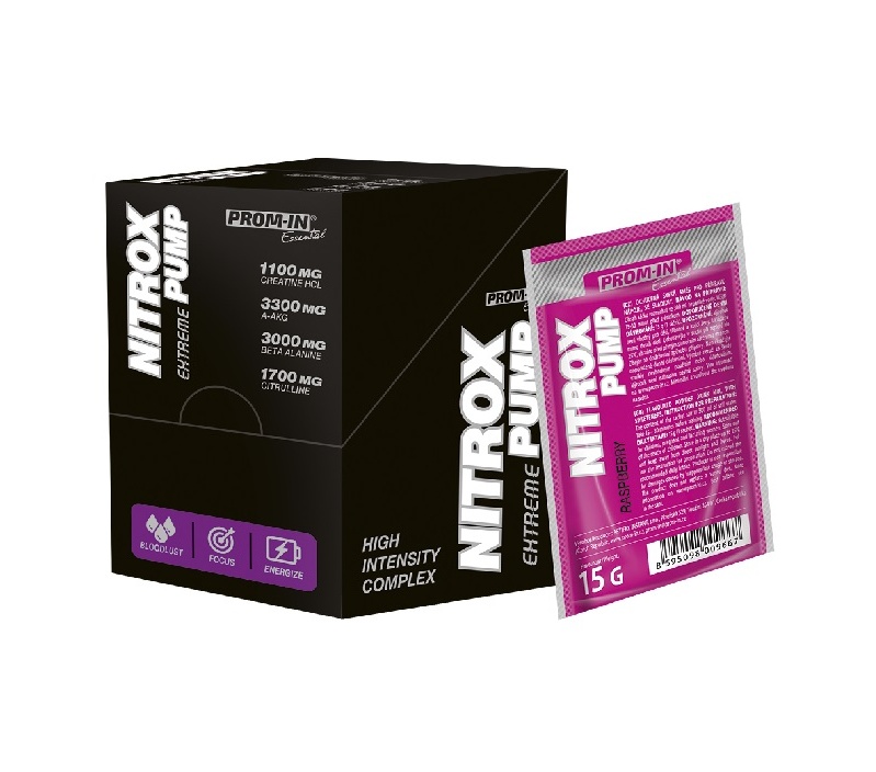 Prom-IN Nitrox Pump Extreme Malina 10x15 g PROM-IN