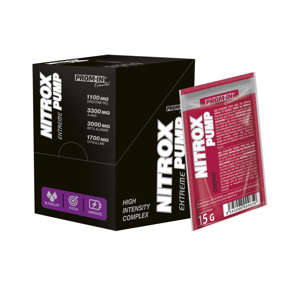 Prom-IN Nitrox Pump Extreme Višeň 10x15 g PROM-IN