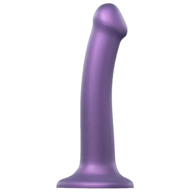 Strap-on-me dildo s přísavkou Metallic Shine M (18 cm)