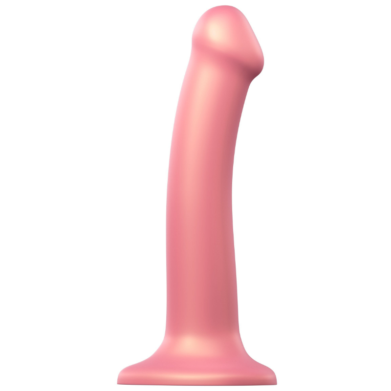 Strap-on-me dildo s přísavkou Metallic Shine M (18 cm)
